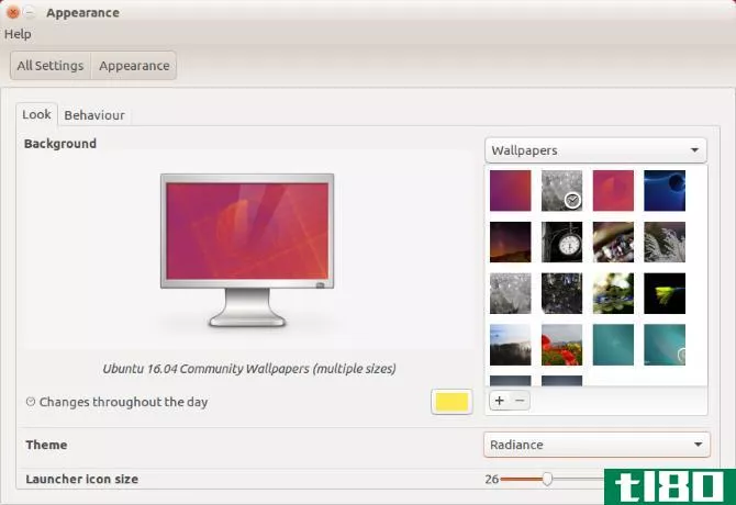 Set a new desktop background in Ubuntu