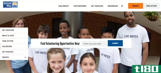 United Way Volunteer Work Website