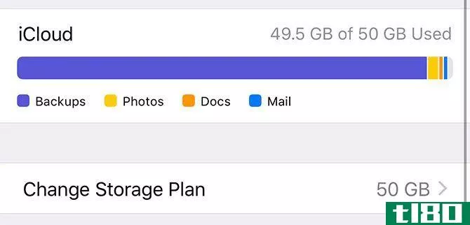 back up iphone - Change iCloud Storage Plan