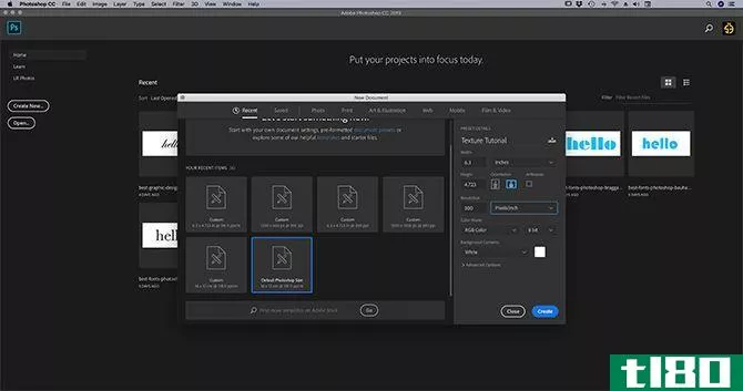 Create a Photoshop Texture Setting up Your File