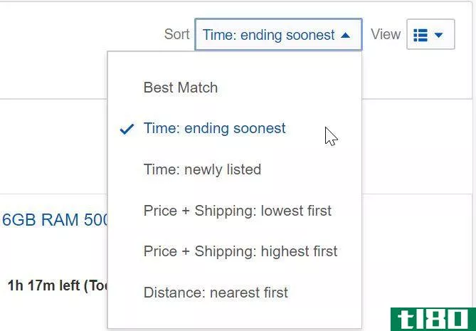ebay items ending soonest