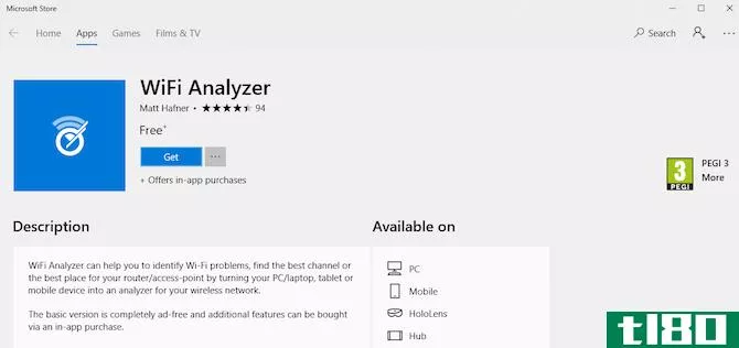 WiFi Analyzer Windows 10