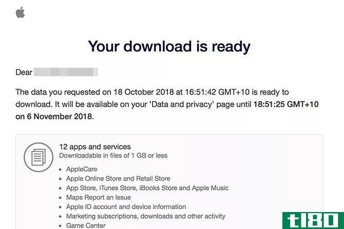 Apple Privacy Data Ready