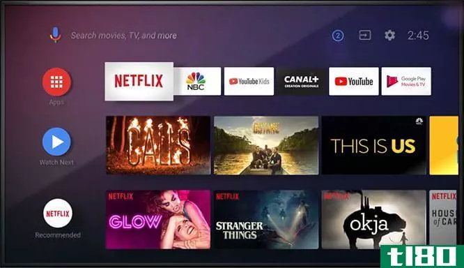 android tv interface