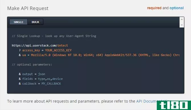 Sample JavaScript code for userstack
