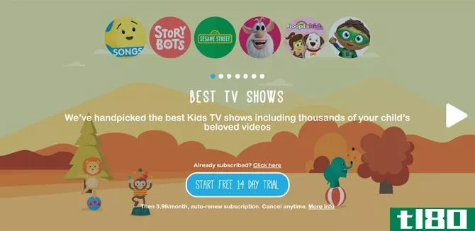 KiddZtube Android Video App Trial Screen