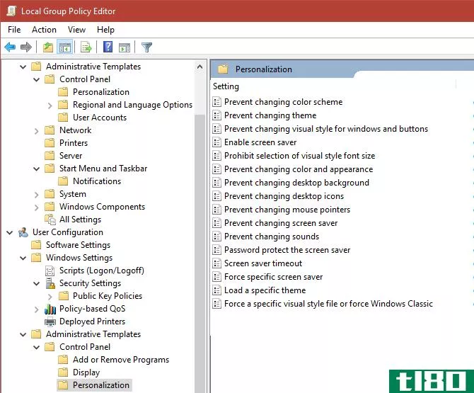 Group Policy User Personalization