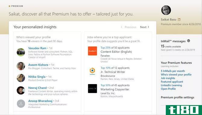 LinkedIn My Premium Insights