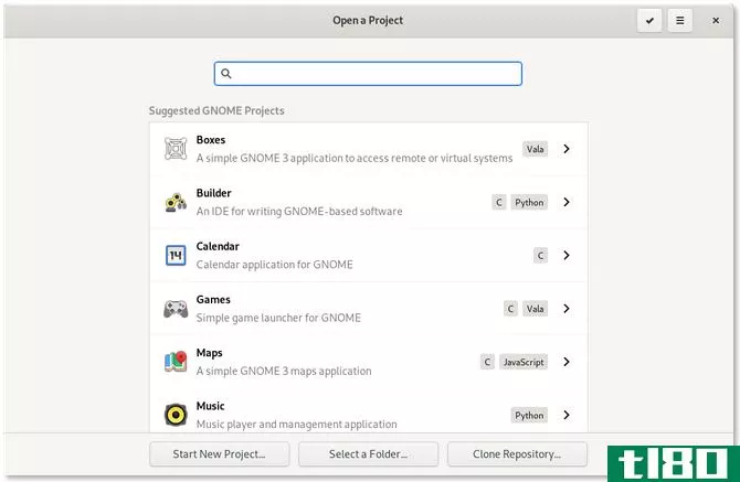 GNOME Builder IDE on Fedora