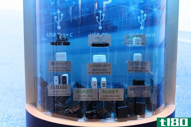Photograph of the products currently using GaNFast Technology