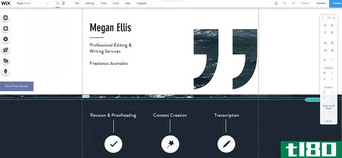 wix website builder portfolio editing tools