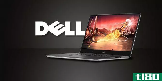 dell logo and laptop