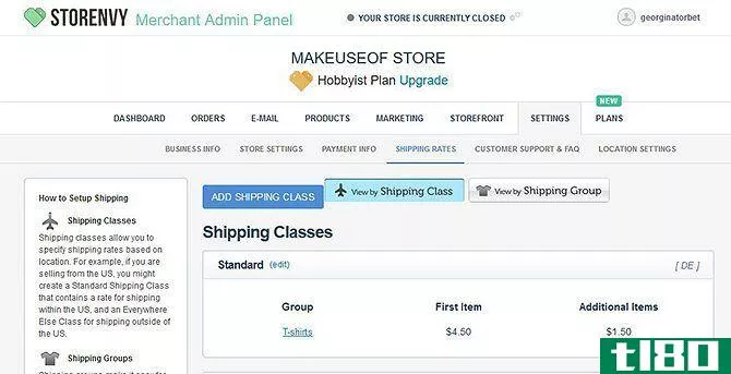 Set Up Your Own Online Store for Free - Set Shipping Rates