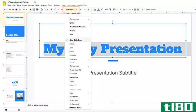 How to Create a Presentation Google Slides Change Font Style