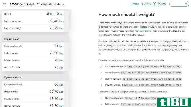 Use Omnicalculator to find your ideal body weight and BMI