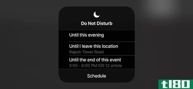iOS 12 Do Not Disturb Opti***