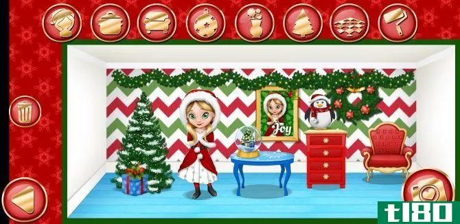 Screenshot from Christmas Dollhouse Games for Android