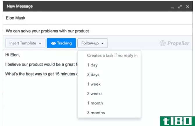 Propeller CRM Gmail extension