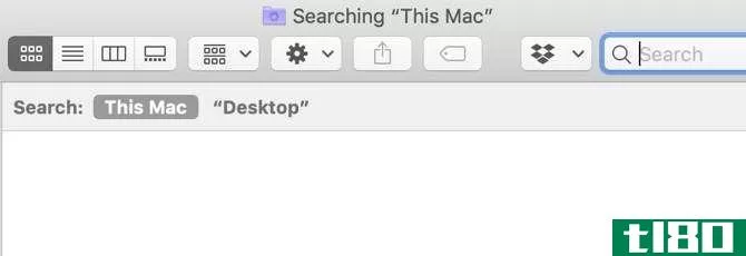 Searching Mac with the keyboard shortcut