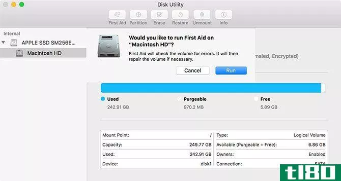 macOS Disk Utility