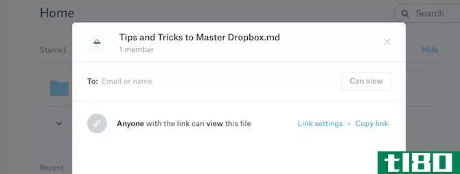 Dropbox Share Files Using Link