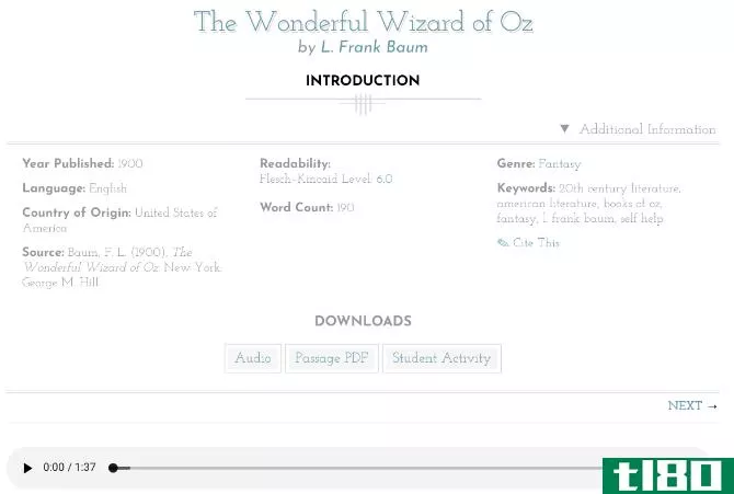 wonderful wizard of oz free streaming audiobook