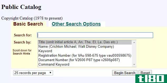 United States Copyright Office copyright search 