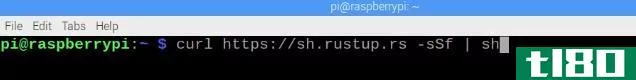The Terminal command required to install Rust