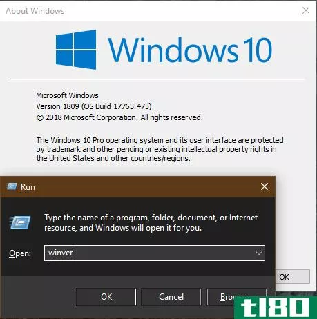 Windows 10 winver Command