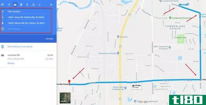 Google Maps Alternate Route Workaround