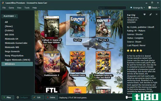 Game Launchers - LaunchBox Screenshot