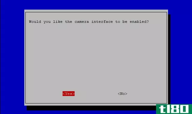 Enable your Raspberry Pi camera in the raspi-config screen