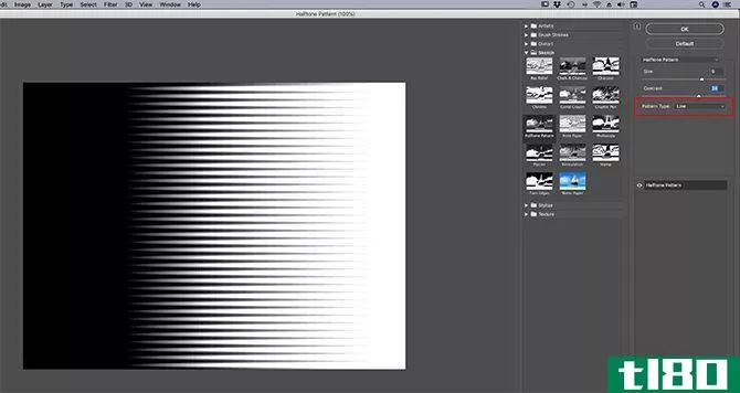 Create a Photoshop Texture Adjust the Pattern Type