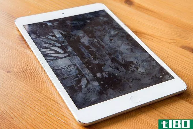 An iPad covered in fingerprints