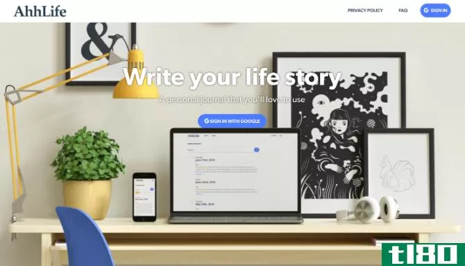 Write a journal from your email inbox with AhhLife