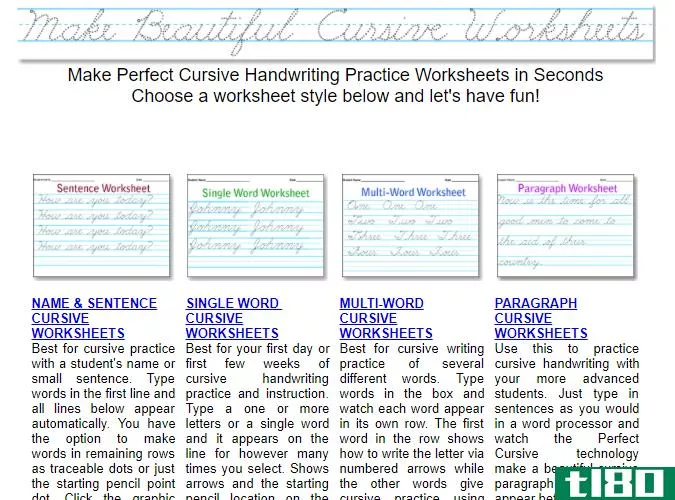 HandwritingWorksheets.com