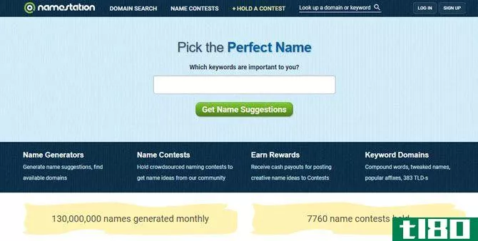 Free domain search with NameStation