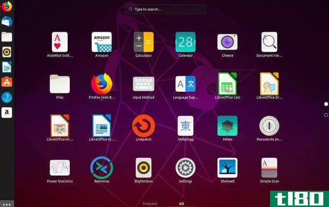 Ubuntu desktop interface