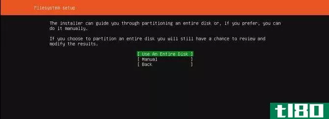 Ubuntu server install