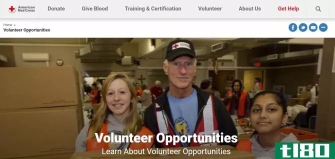 Red Cross Volunteer Work Website