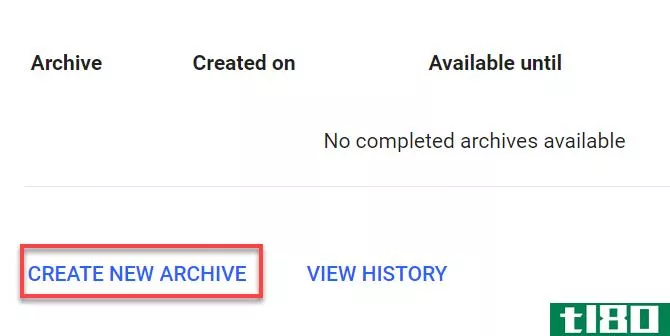 Gmail -- Create New Archive