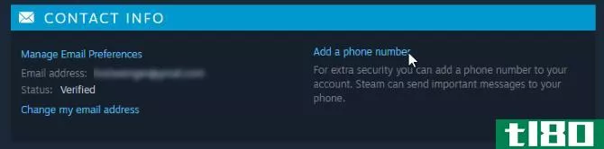 Steam Add Phone Number Location