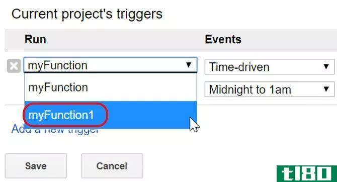 trigger for macro function