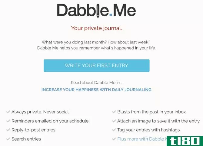 An email-based journaling app.