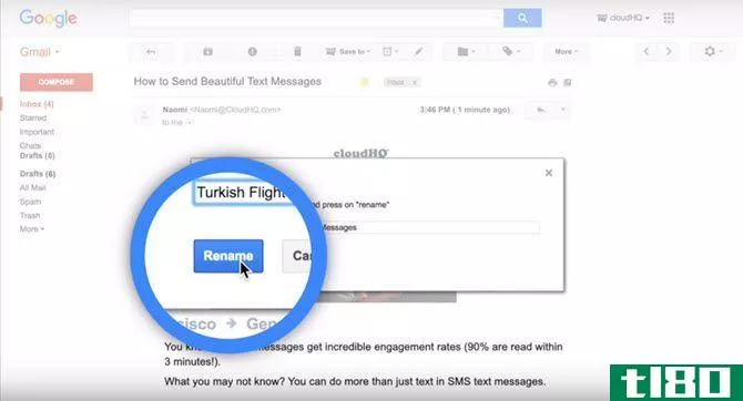 Rename Email for Gmail