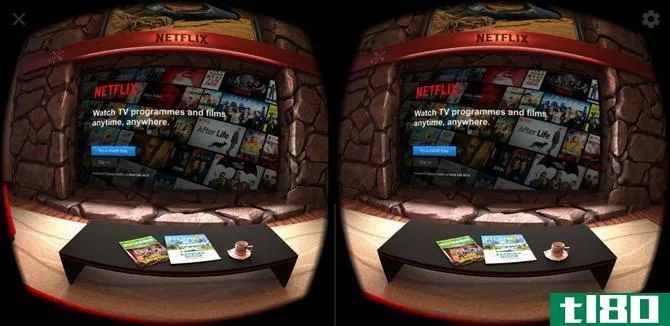 Netflix VR Android Login Screen