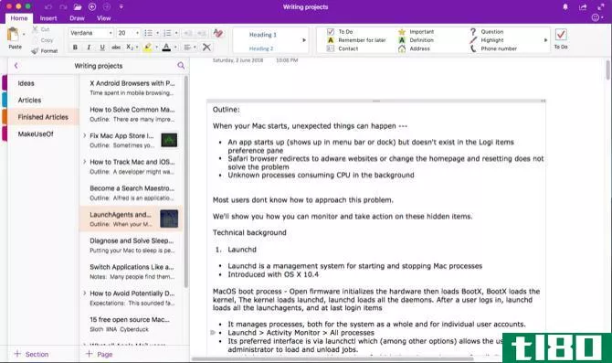manage a notebook with onenote