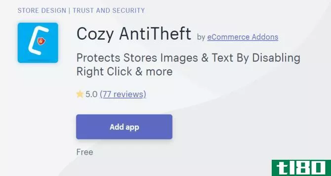 Cozy AntiTheft Shopify Security App