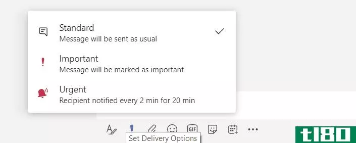 Urgent message feature on Microsoft Teams