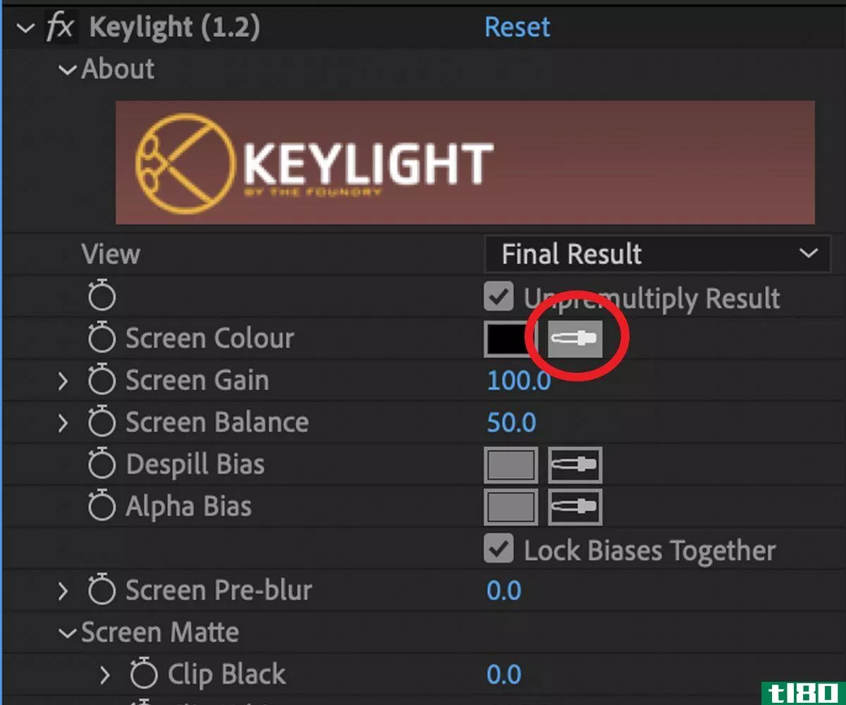 Screen color in Keylight